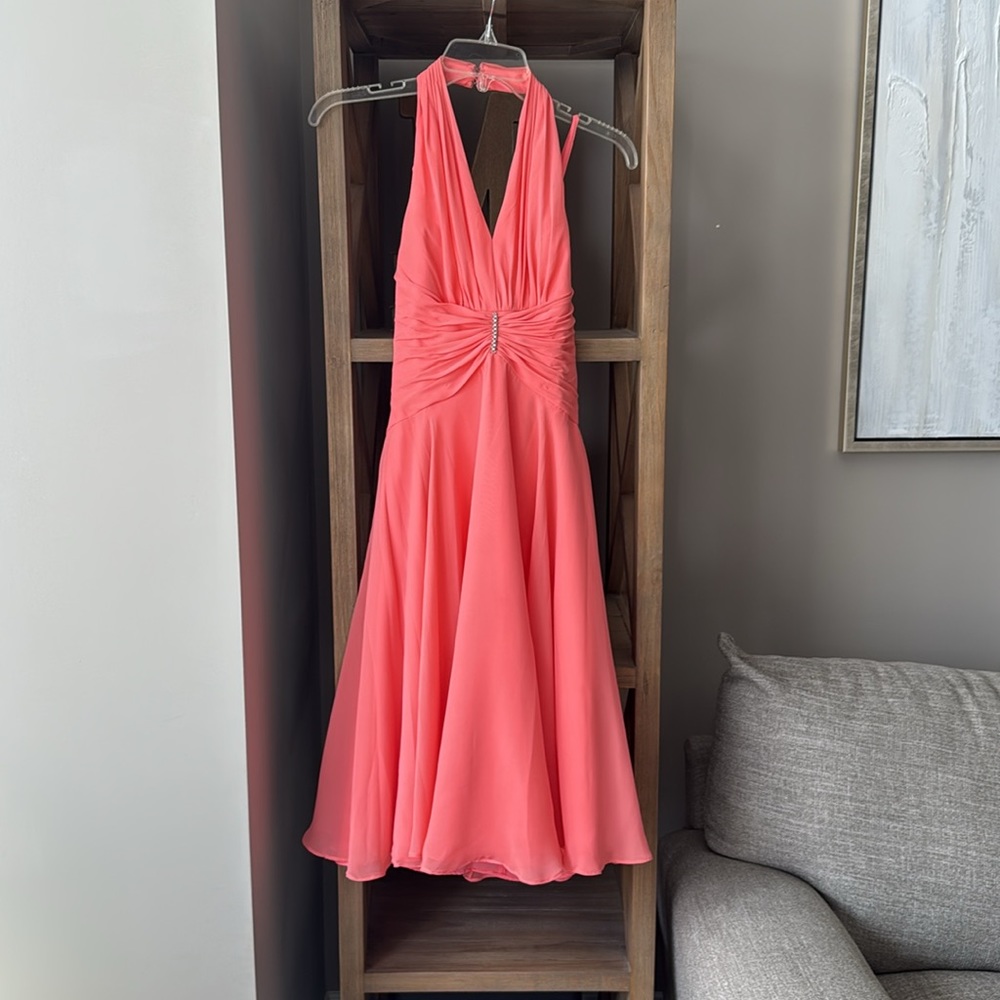 Coral Cocktail Dress (2)